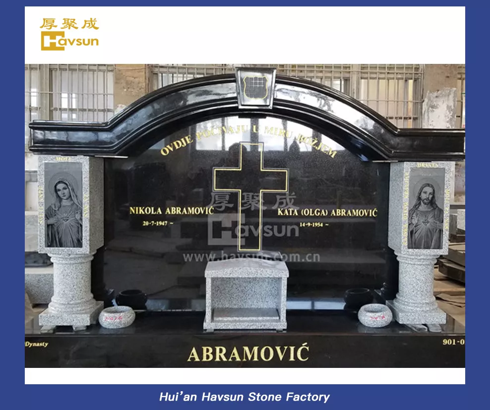 Imperial Red Granite Tombstone